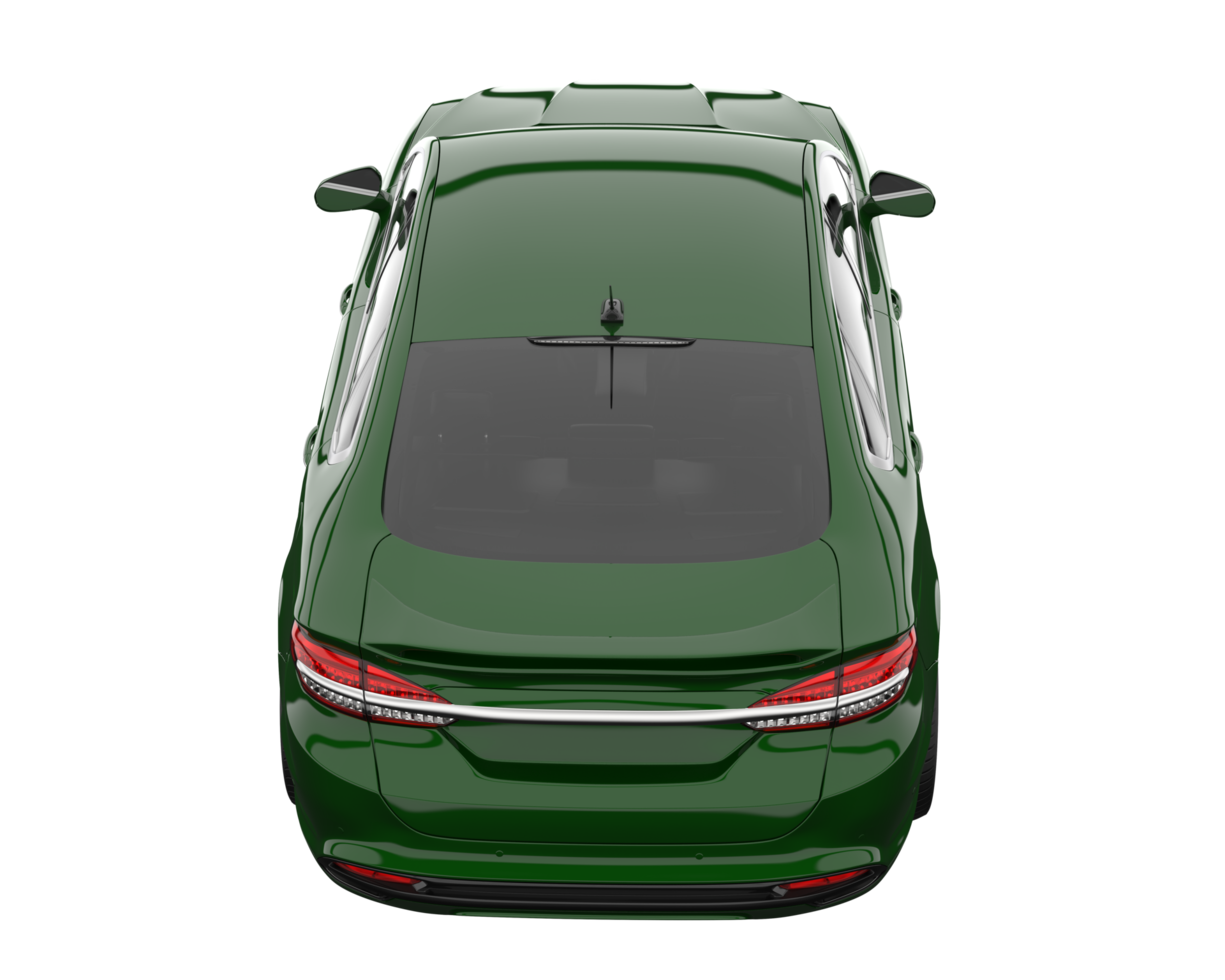 Modern car isolated on transparent background. 3d rendering - illustration png