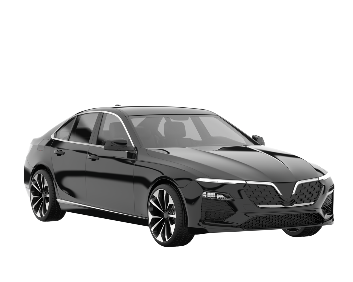 Modern car isolated on transparent background. 3d rendering - illustration png