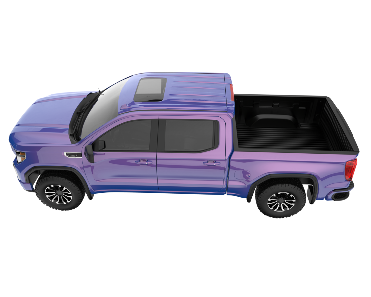 Pickup truck isolated on transparent background. 3d rendering - illustration png