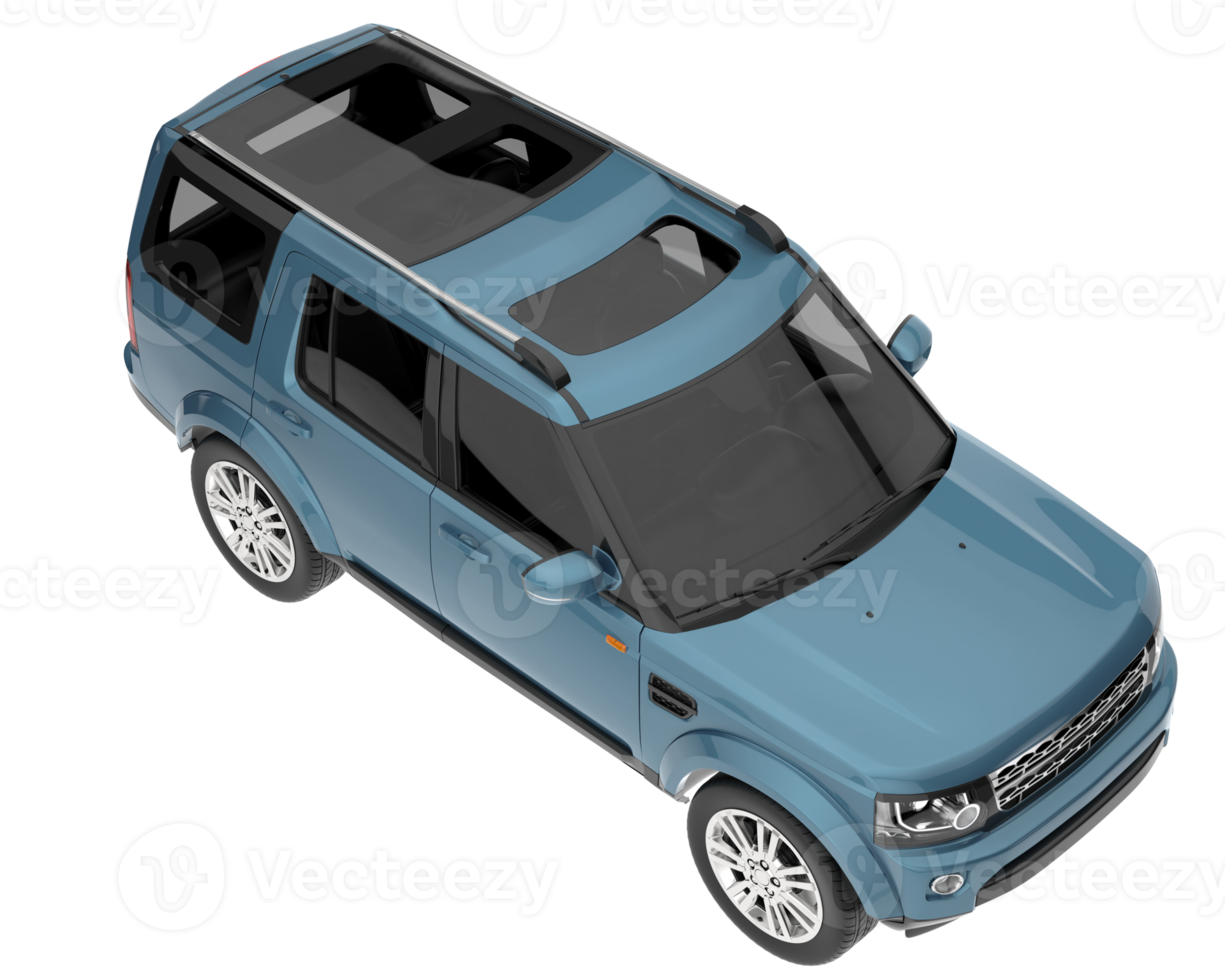 Realistic SUV isolated on transparent background. 3d rendering - illustration png