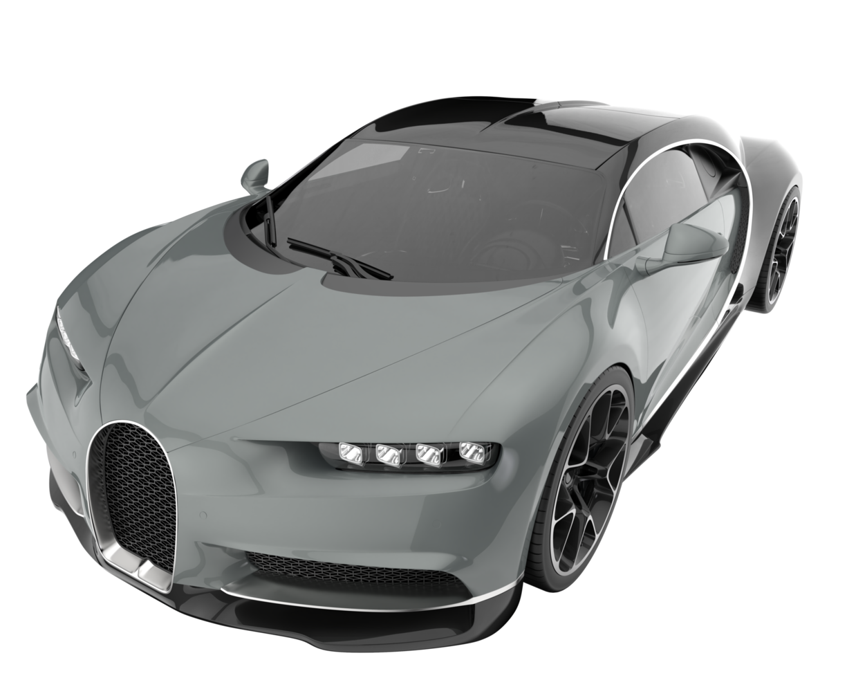 Sport car isolated on transparent background. 3d rendering - illustration png