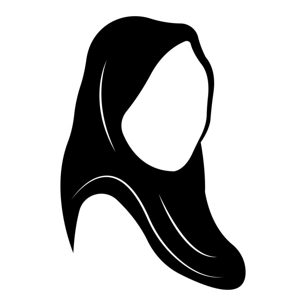 hijab logo illustration vector