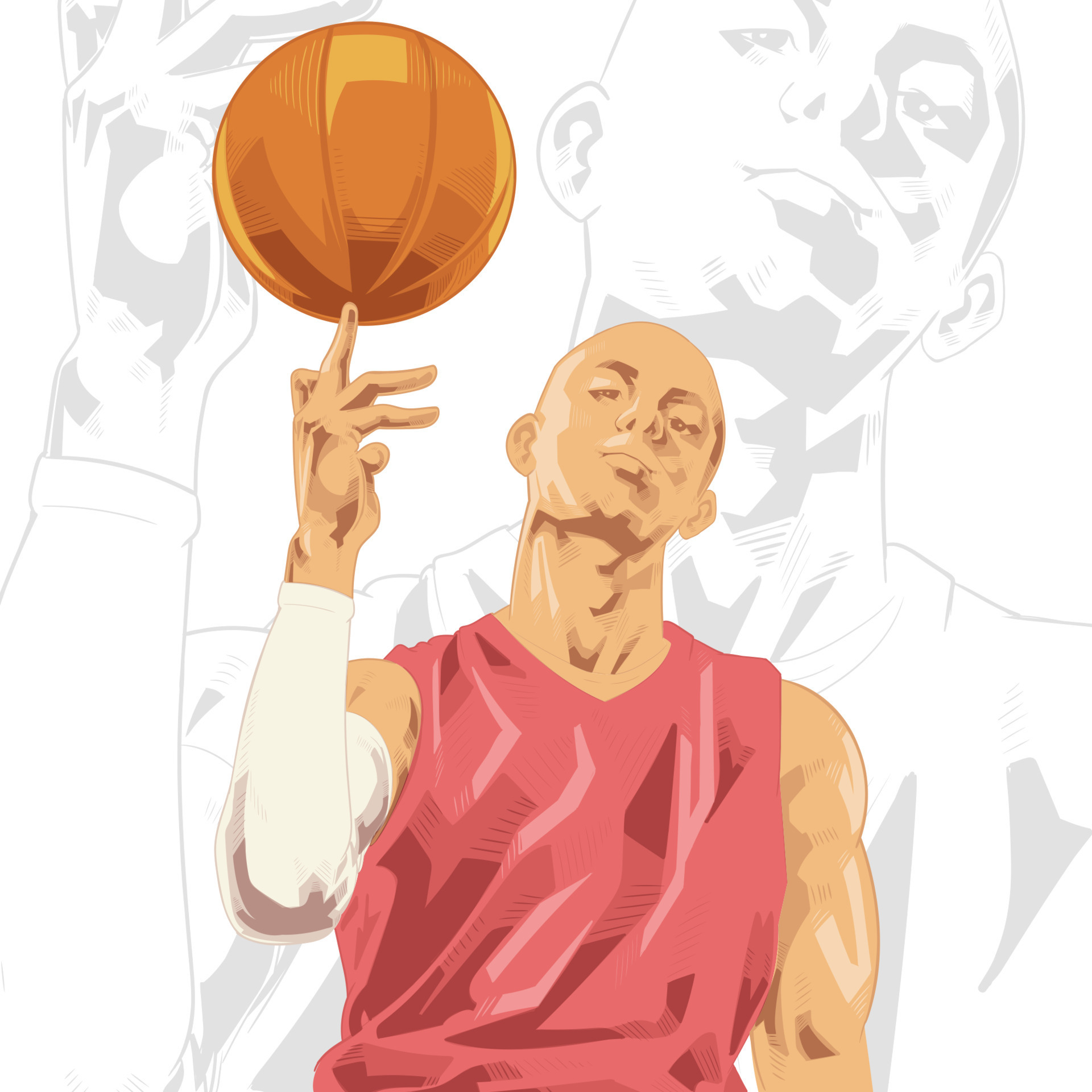 Basketball Player Illustration Character In Abstract Style 19763755 Basketball Player Illustration Character In Abstract Style 19763755