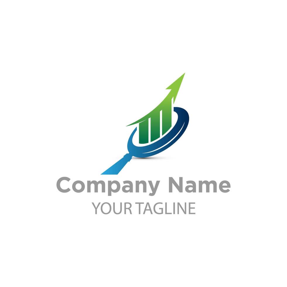 Fundraising Finance And Accounting Logo Design, Excellent Business Logo Template Elements. vector