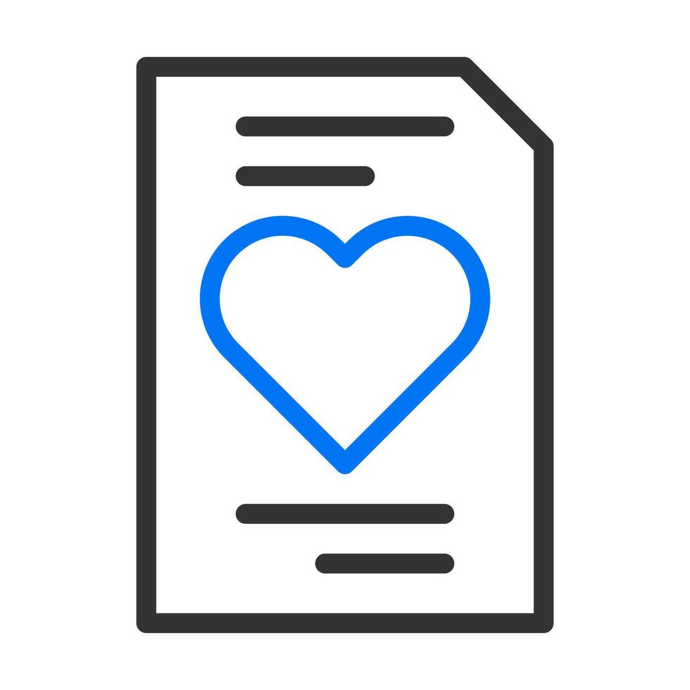 icono de papel azul gris estilo ilustración de San Valentín elemento vectorial y símbolo perfecto. vector