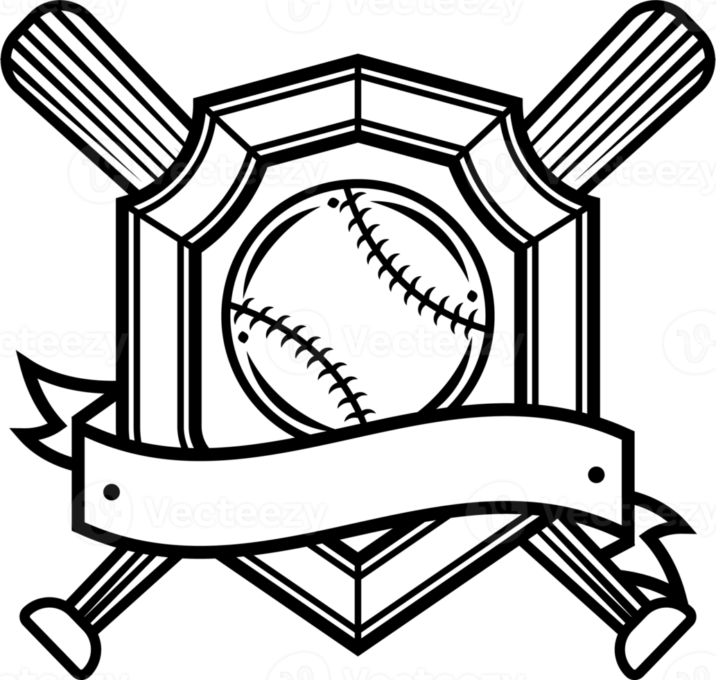 Sport Baseball Man Sport Badge Emblem Vintage Illustration png