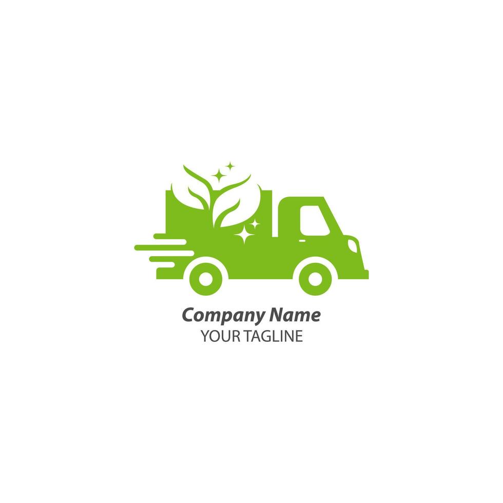 Truck logo vector. For modern trucking delivery goods and logistic transportation business company. Icon for online shipping, cargo, courier agent service vector