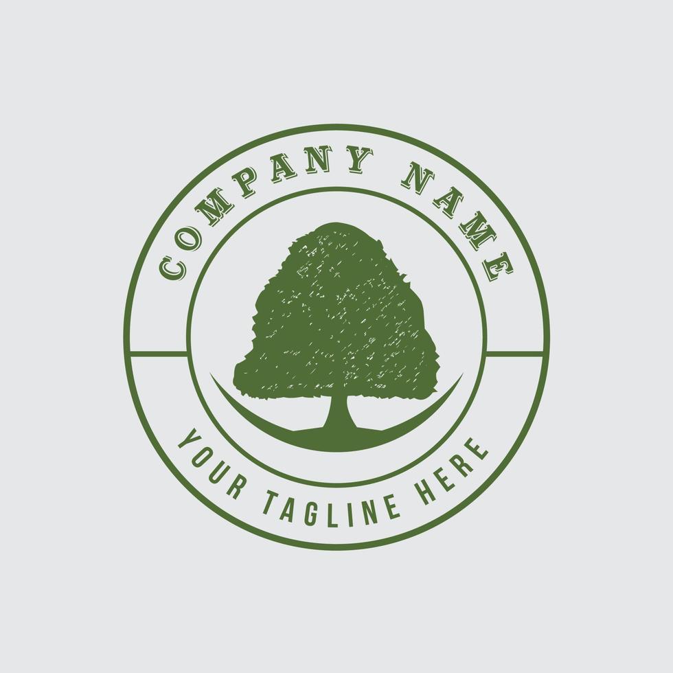 green tree with leaves logo.Logo tree green circle. herbal leaf circle, Ecology, natural vector