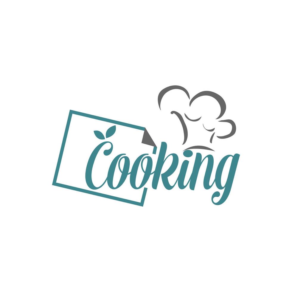 Cocinando logo, comida , restaurante vector marca identidad.