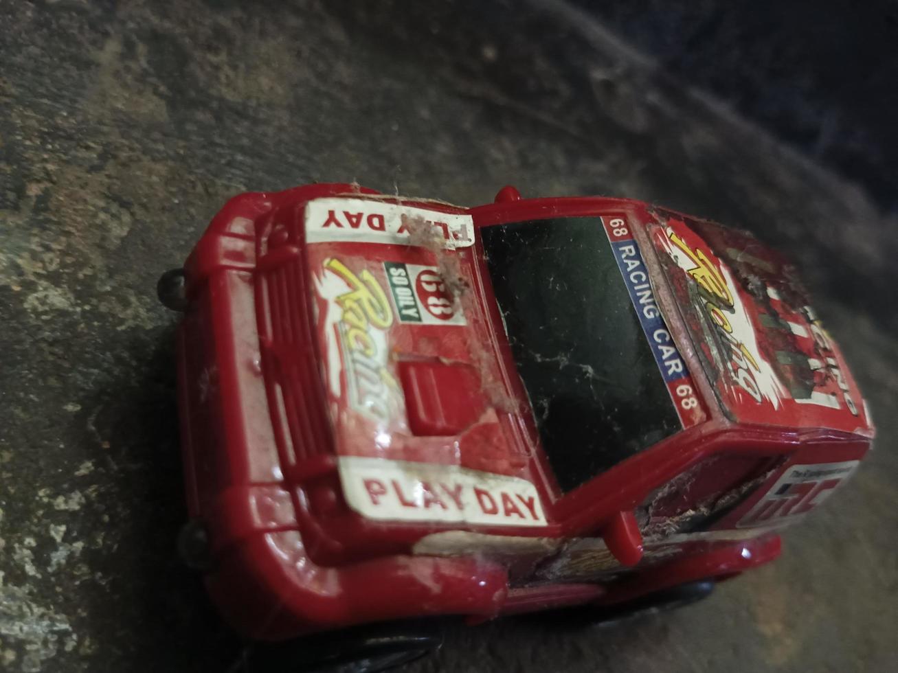 Red off-road car photo