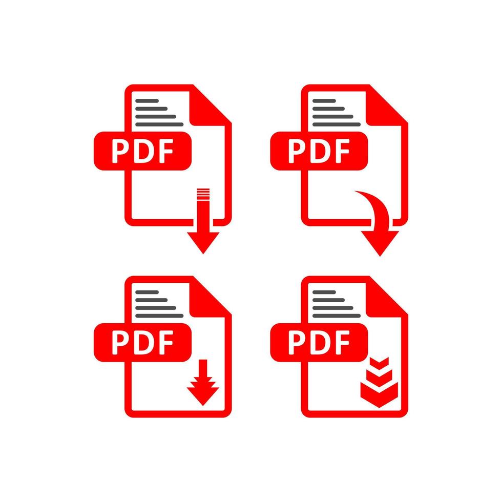 Pdf document download pdf file format vector image. Pdf file icon flat design graphic pdf vector,EPS 10