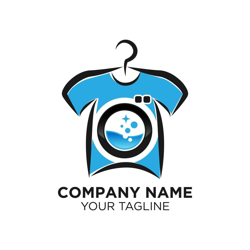 Laundry Logo Template Design Vector, Emblem, Concept Design, Creative Symbol, Icon vector