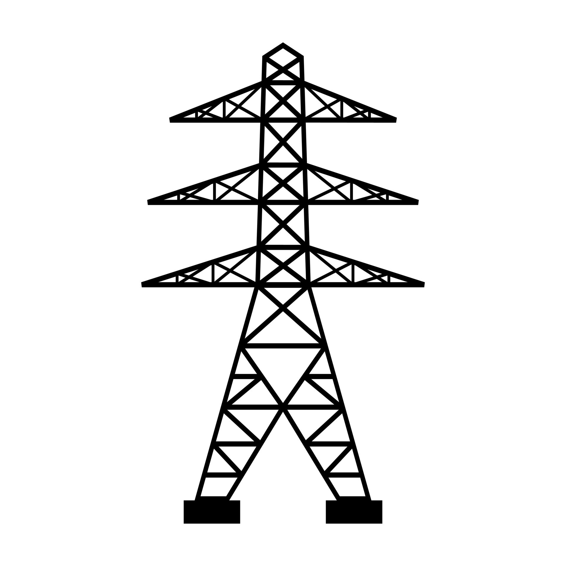 Electricity Tower icon vector. Transmission Tower illustration sign. Power  Lines symbol. Electrical Lines logo. 19764868 Vector Art at Vecteezy