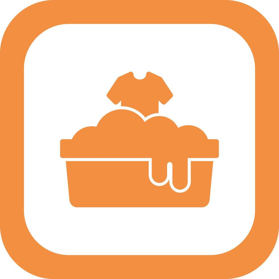 Washing clothes Vector Icon