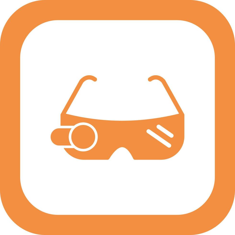 icono de vector de gafas inteligentes