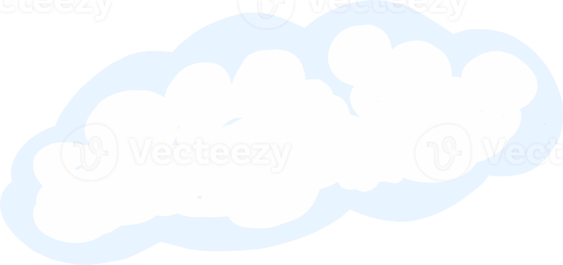 cloud or thundercloud.simple drawn cloud. isolated png