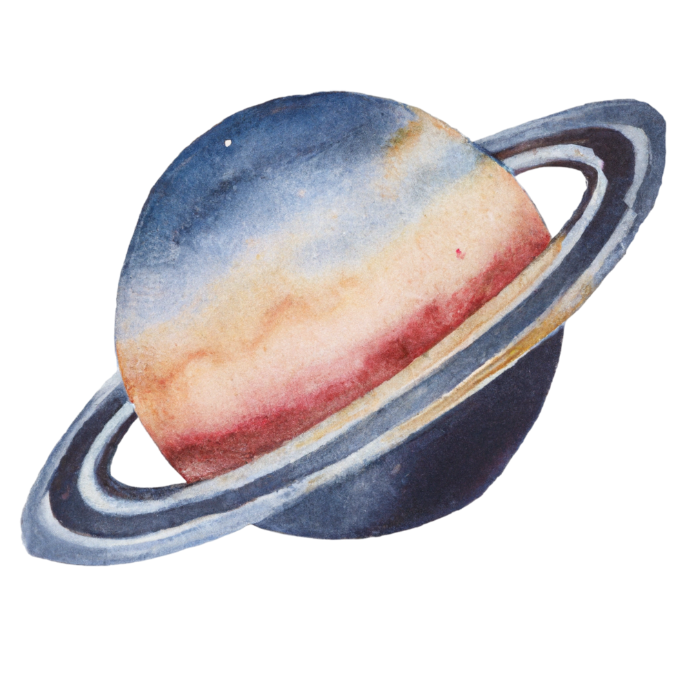 aquarelle planètes espace png