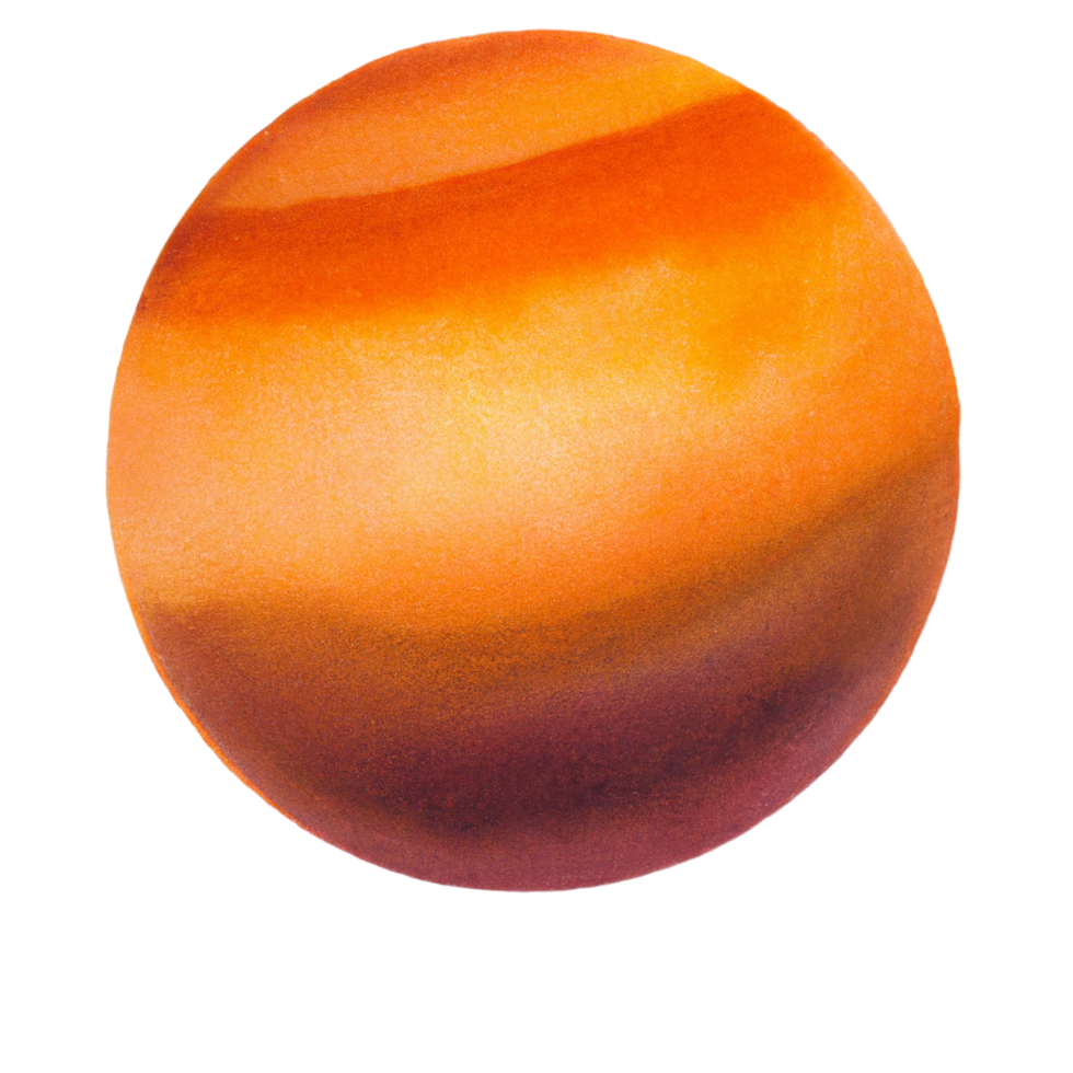 Watercolor Planets Space png