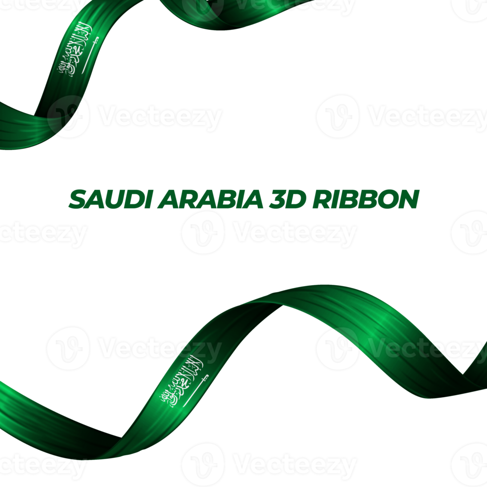 nastro con Arabia arabia bandiera colore 3d png