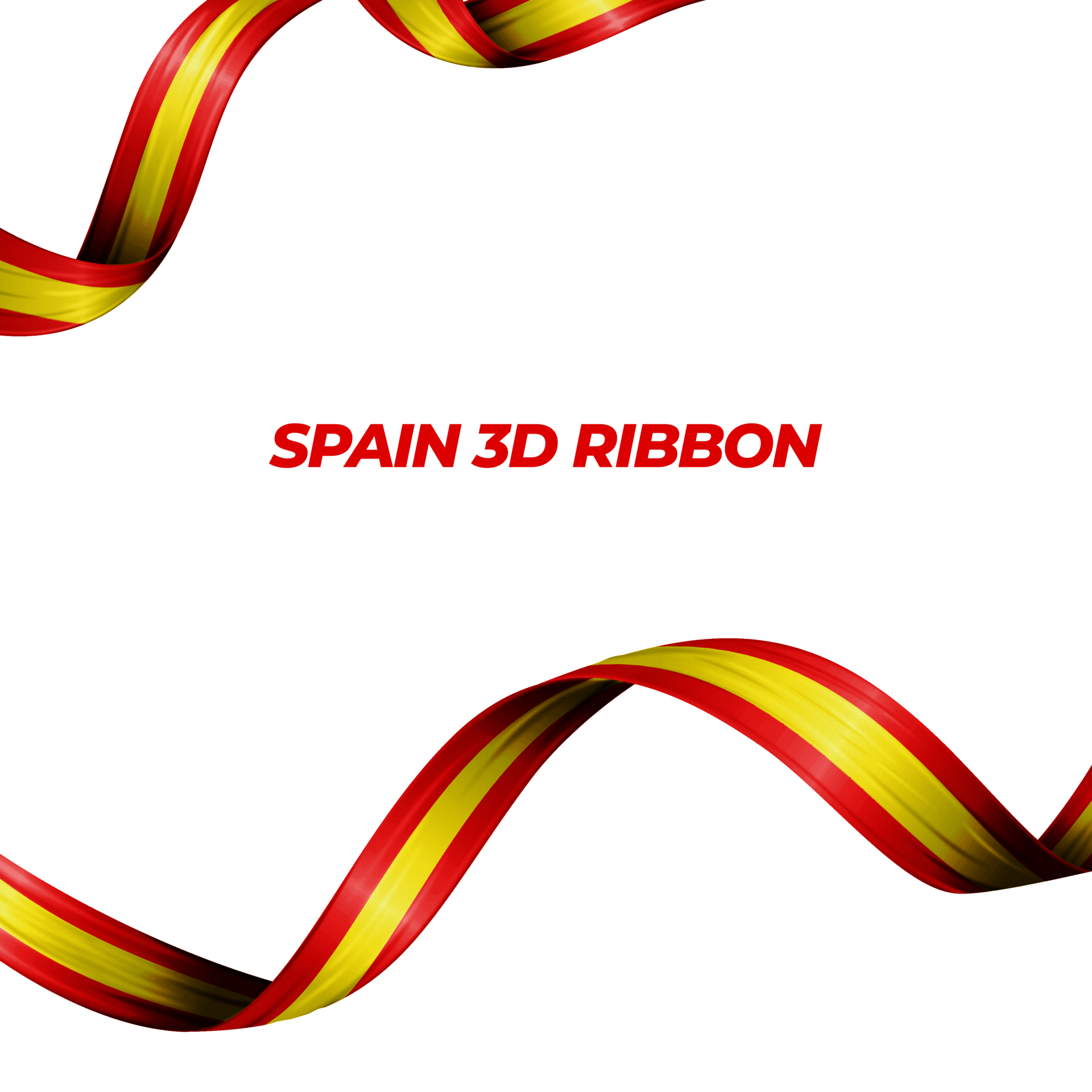Ribbon with spain flag color 3d 19765691 PNG