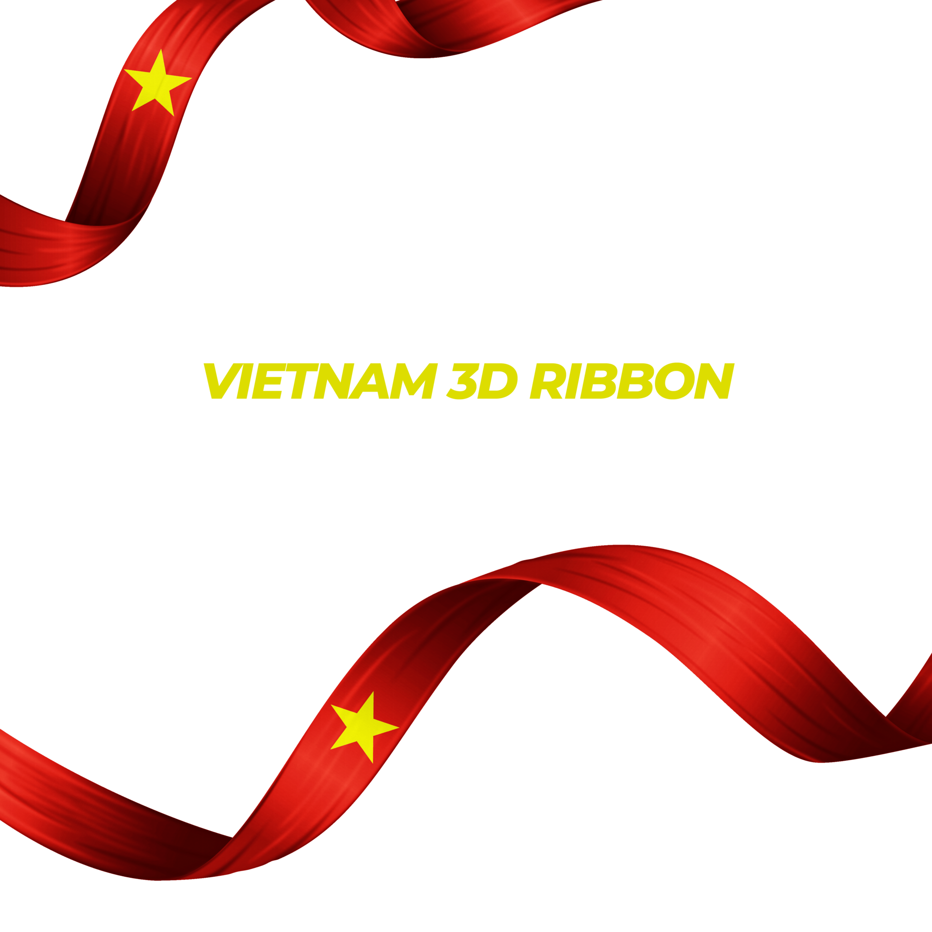 Ribbon with vietnam flag color 3d 19765702 PNG