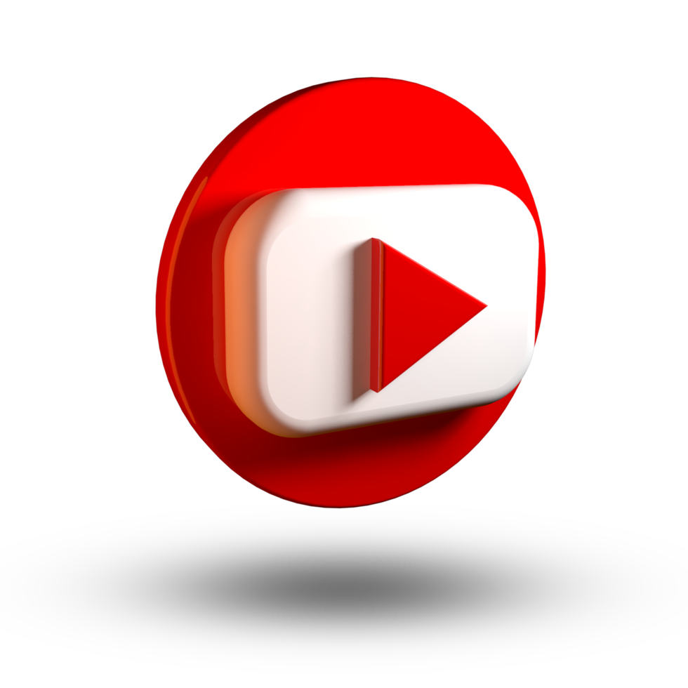 youtube 3d icon png