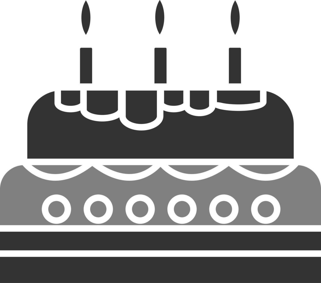 Birthday cake Vector Icon