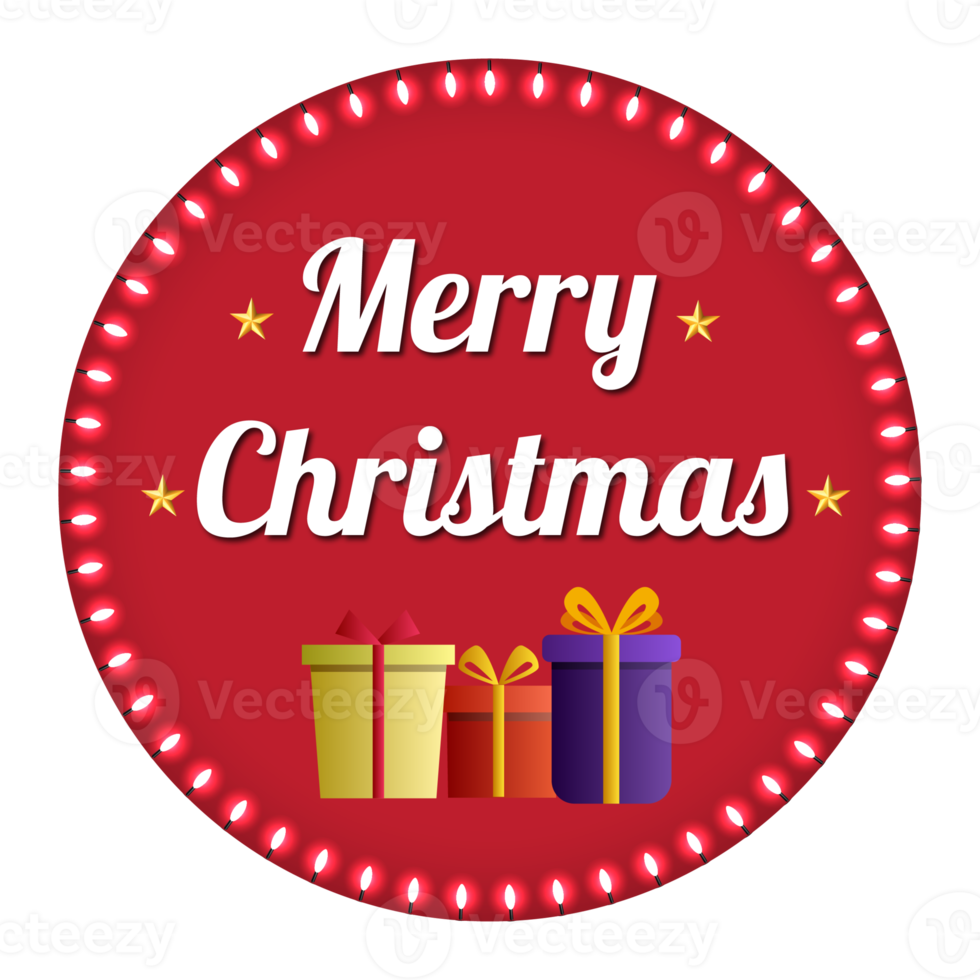 Merry christmas decorative festival wishes greeting design png