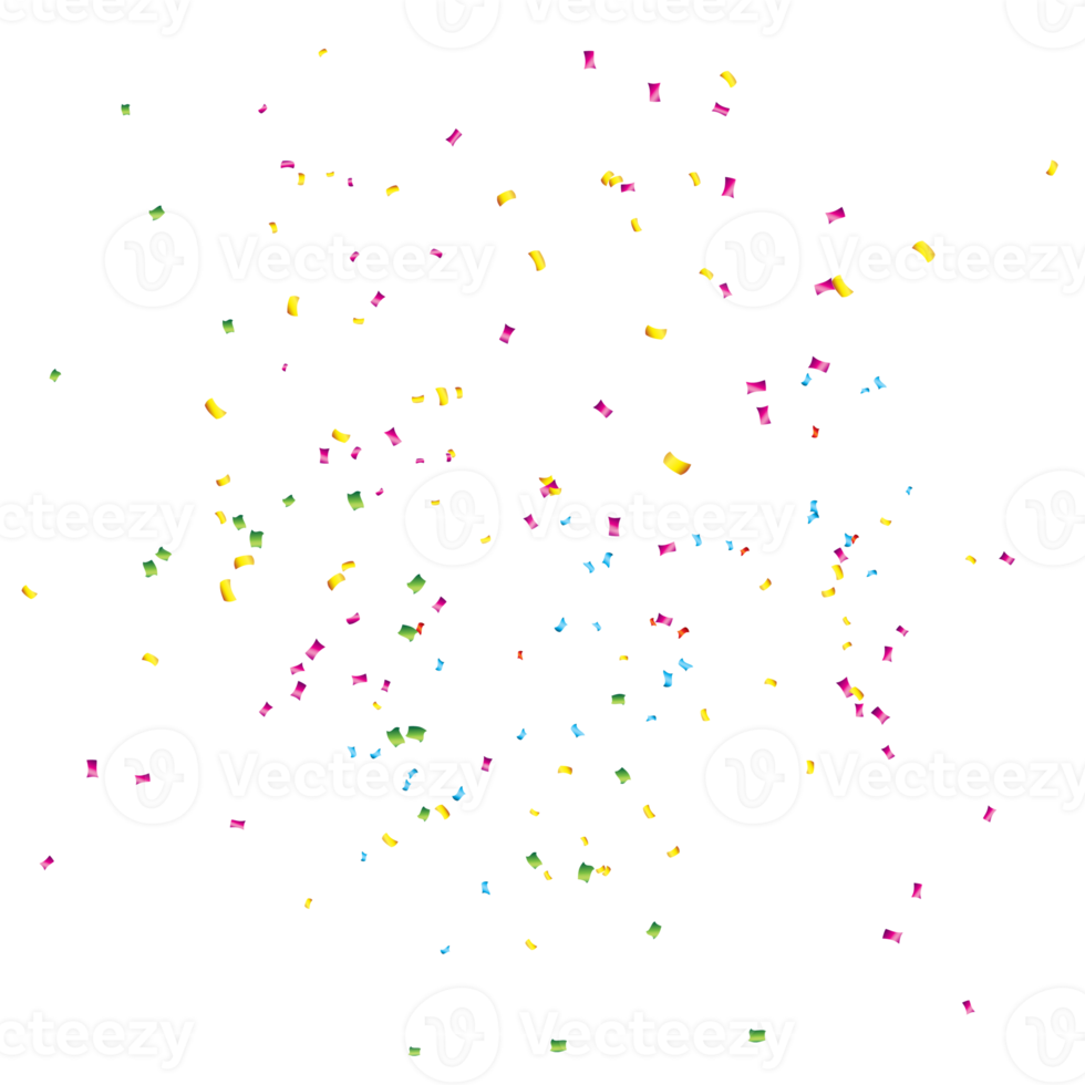 confetti for birthday and celebration png