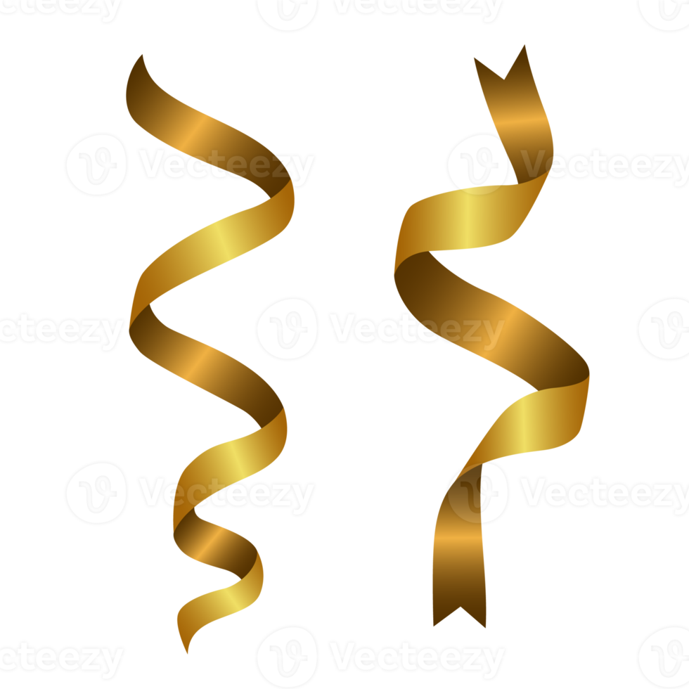 Free Due oro nastro 19765984 PNG with Transparent Background