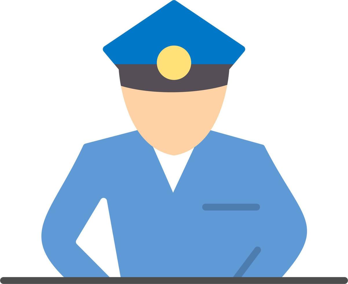 icono de vector de policía