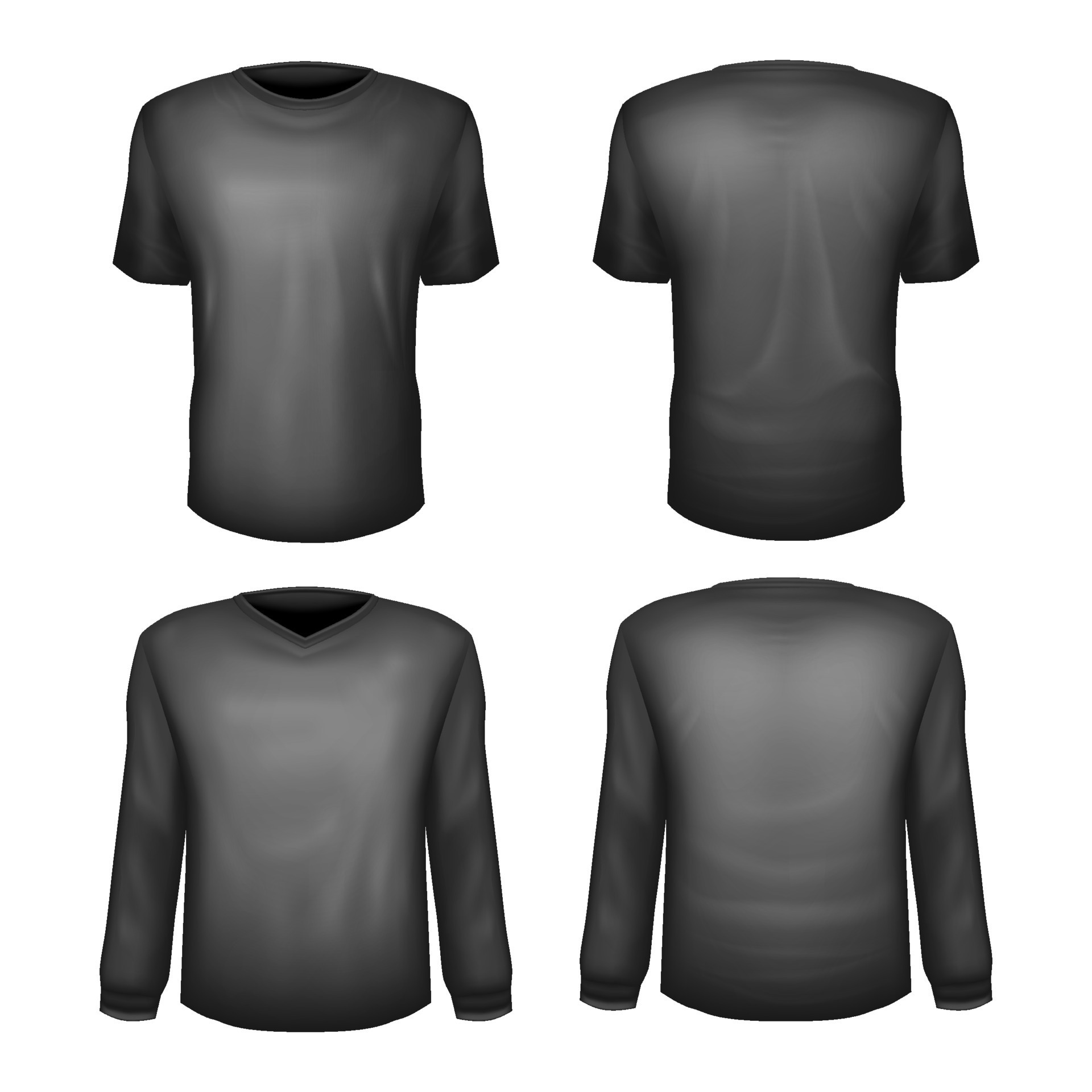 Black 3D T-shirt Mock Up 19766448 Vector Art at Vecteezy