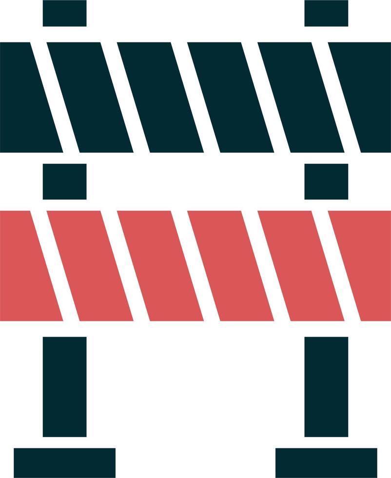 Traffic Barrier Vector Icon