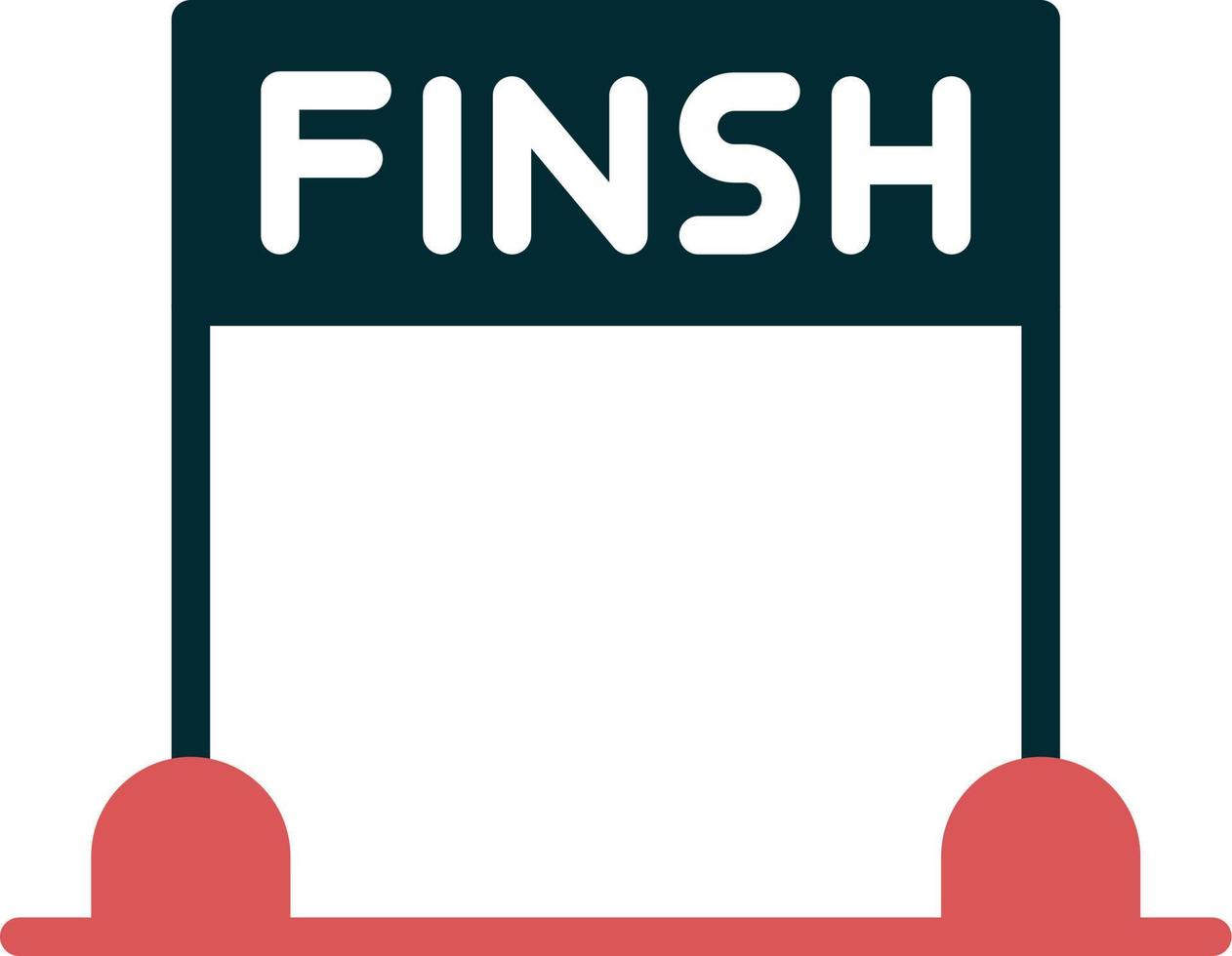 Finsh Line Vector Icon