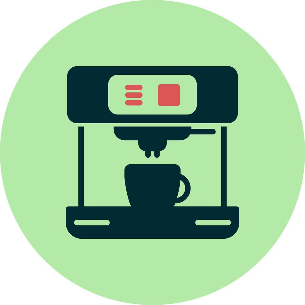 icono de vector de máquina de café