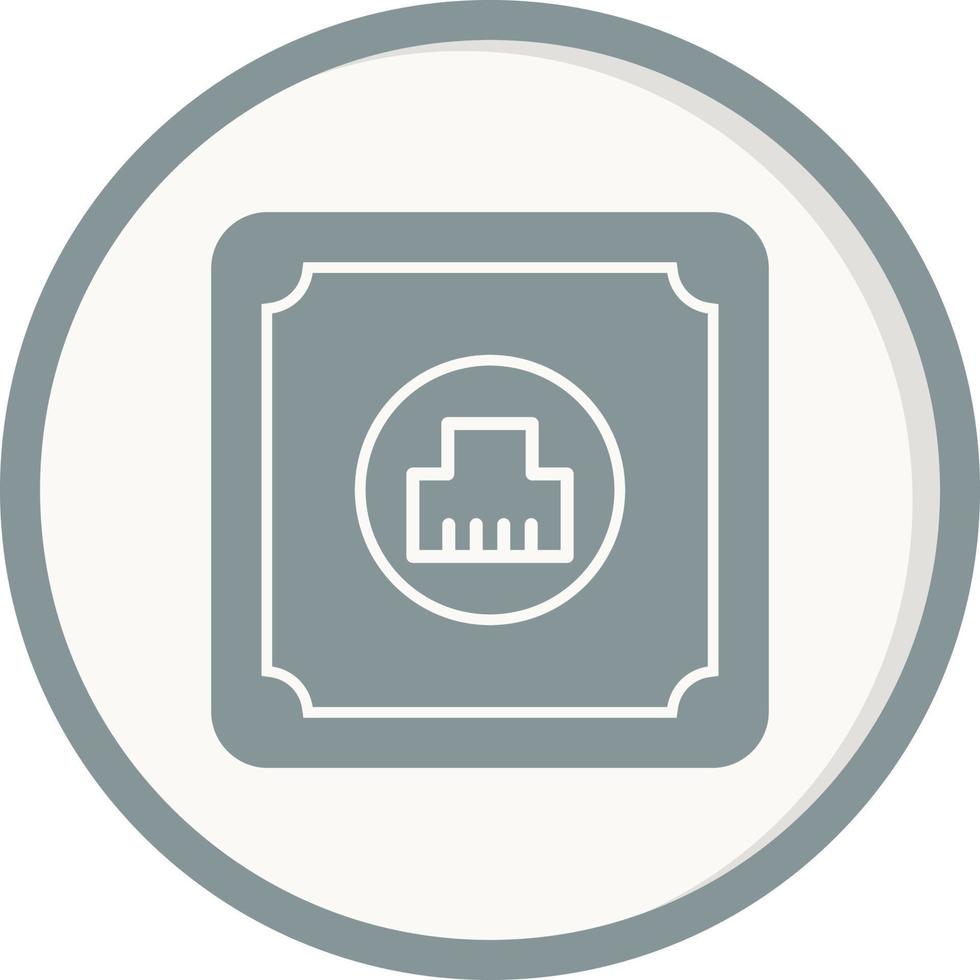 Telephone socket Vector Icon