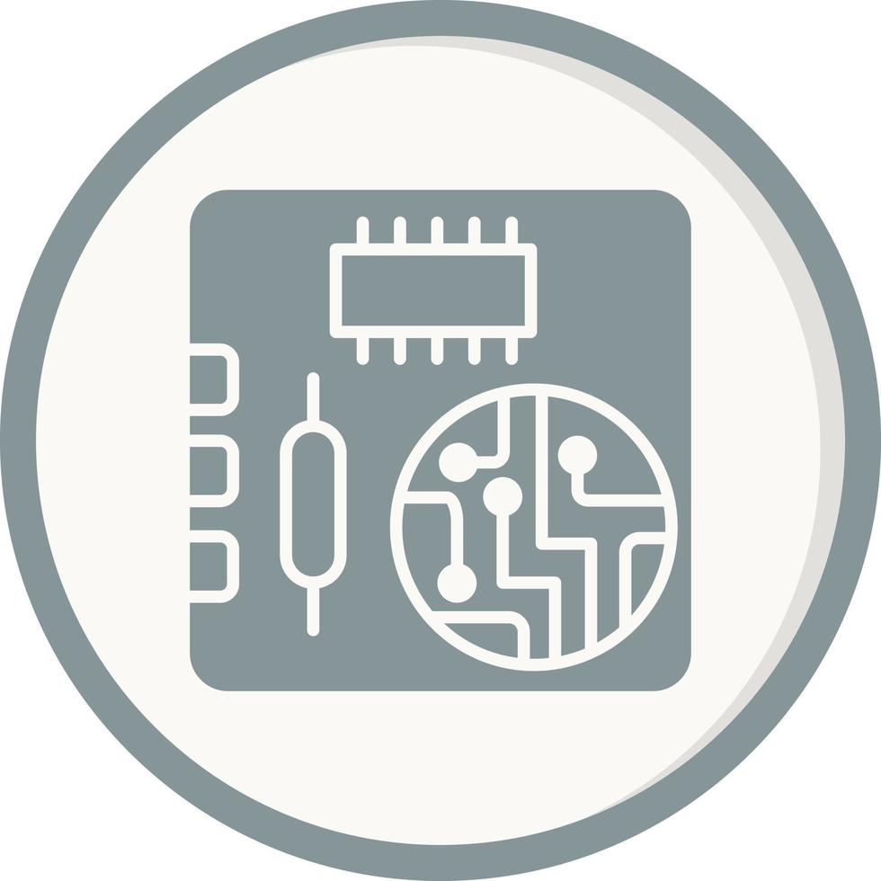 icono de vector de placa pcb