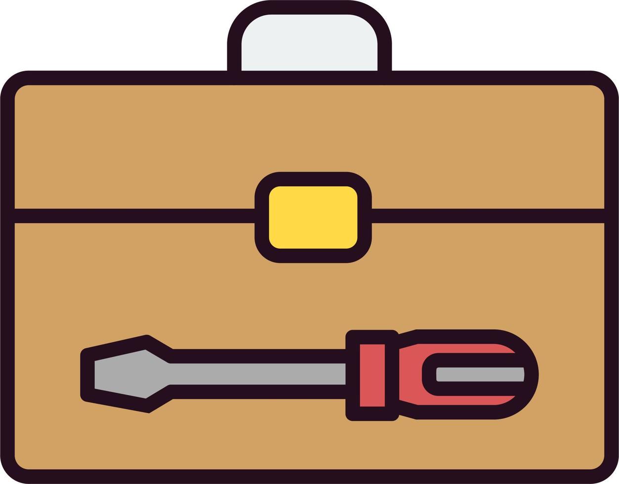icono de vector de caja de herramientas