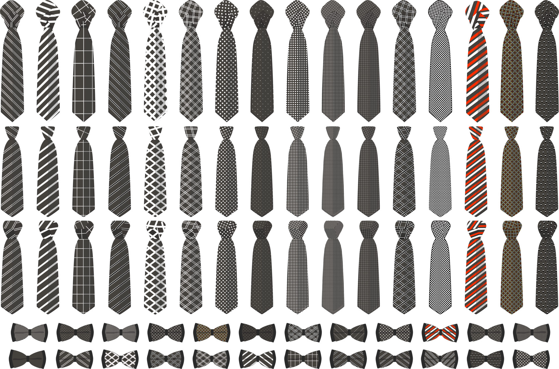 kinds of necktie
