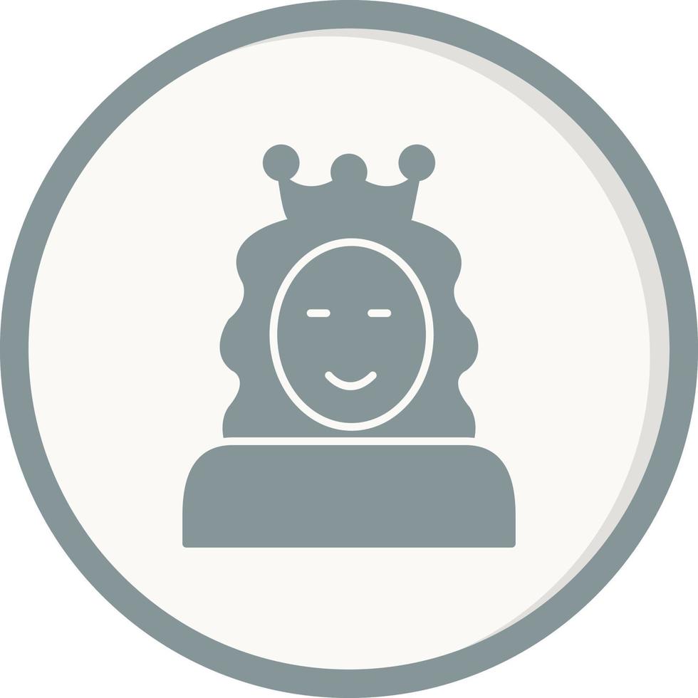 icono de vector de princesa