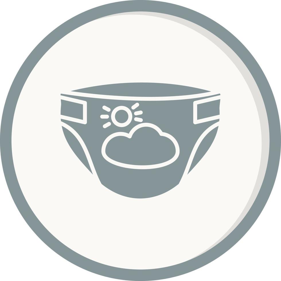 Baby diaper Vector Icon