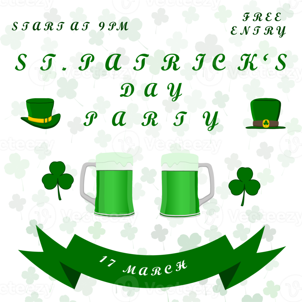 Collection accessory for celebration holiday Patrick's Day png