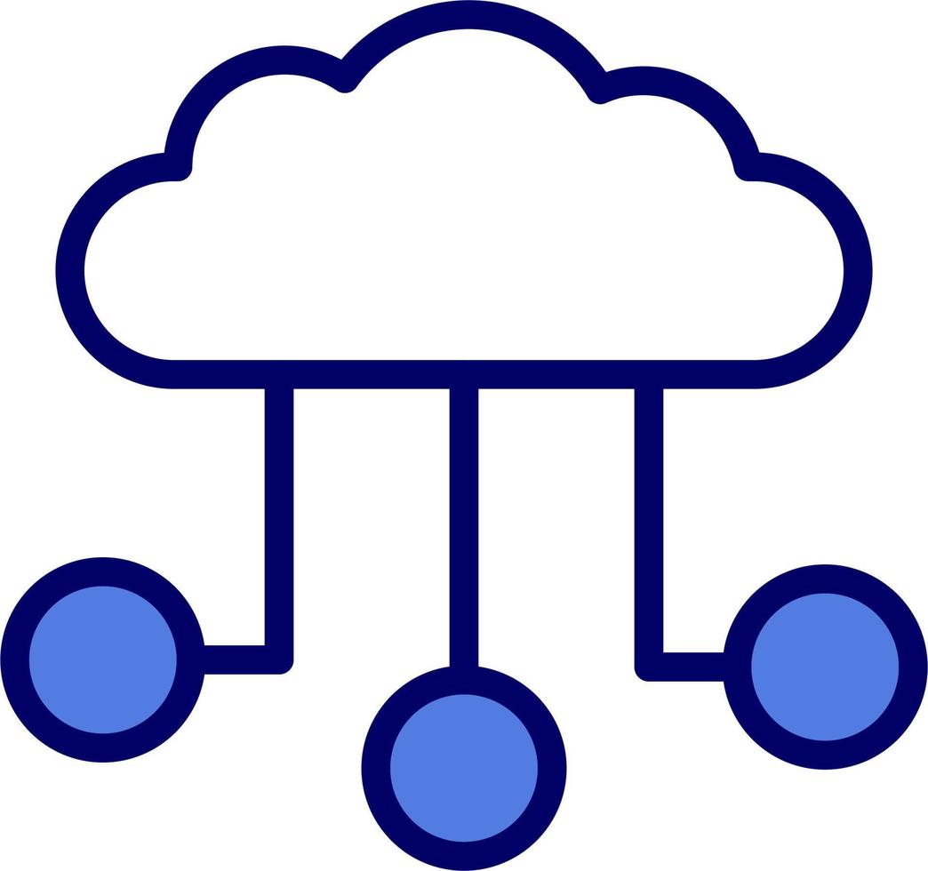 cloud Network Vector Icon