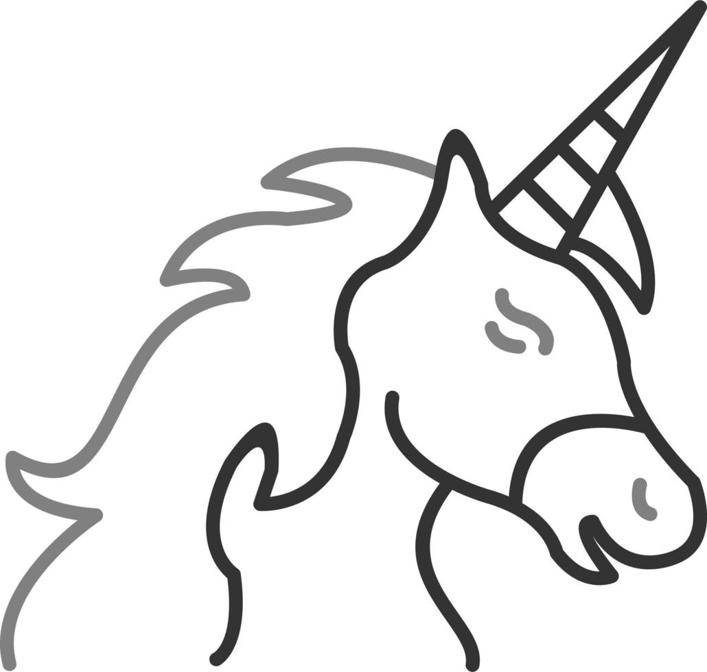 icono de vector de unicornio