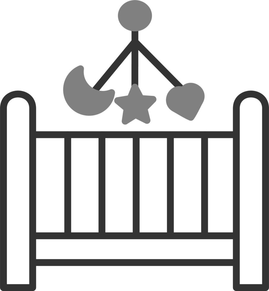 Baby crib Vector Icon