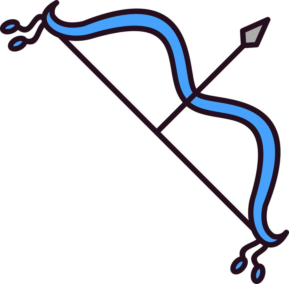 Arch and Bow Vector Icon