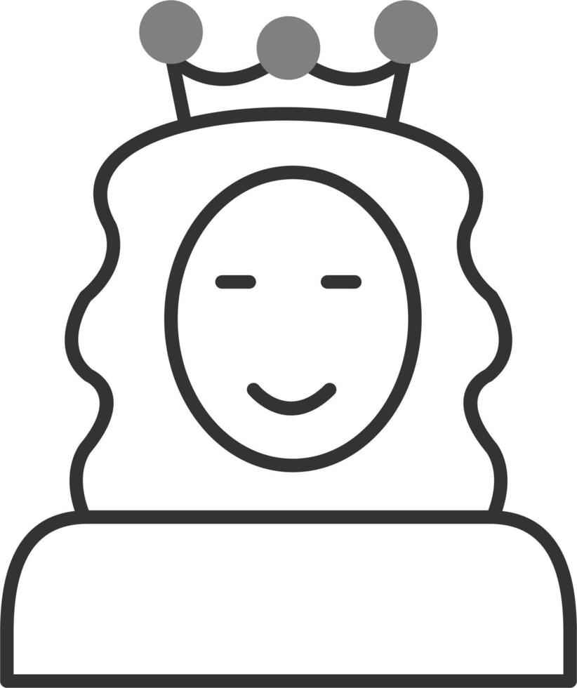 icono de vector de princesa