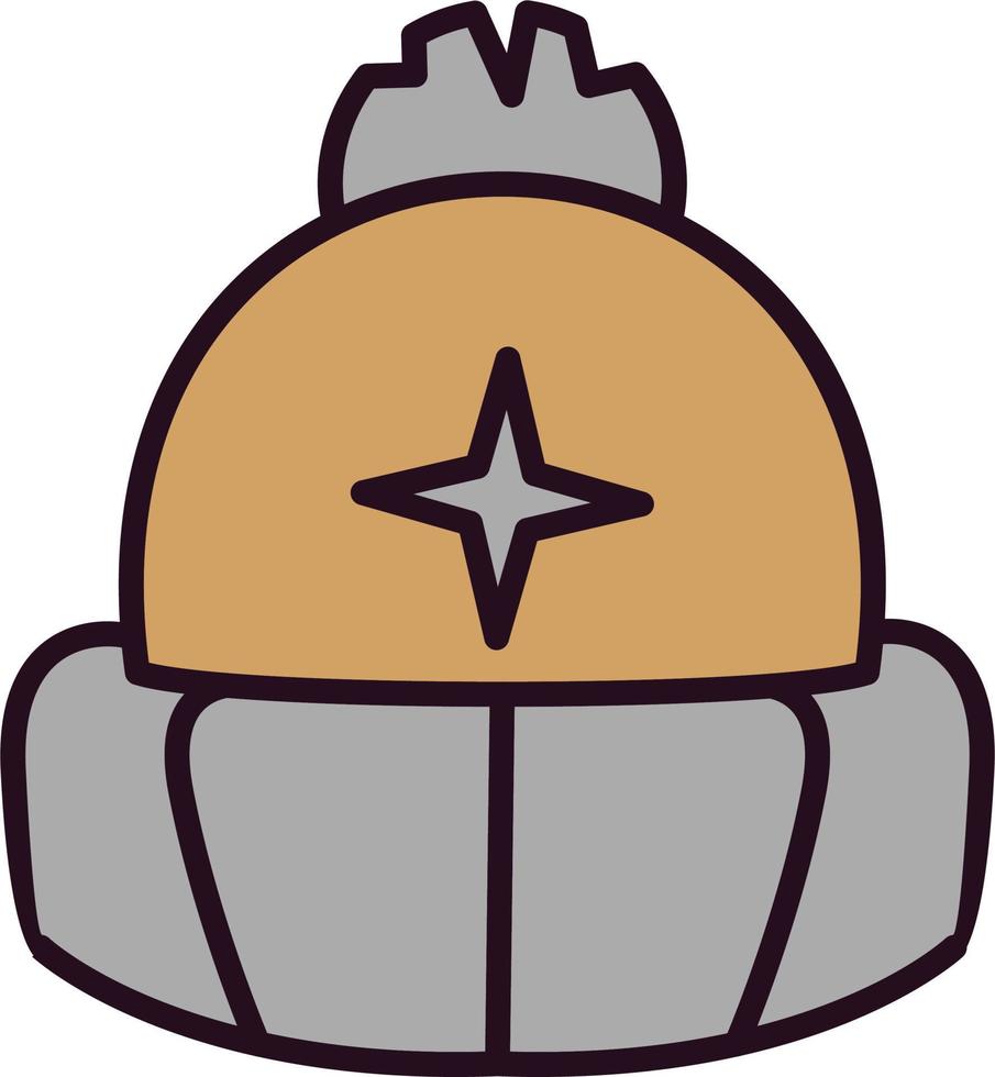 Knitted hat Vector Icon