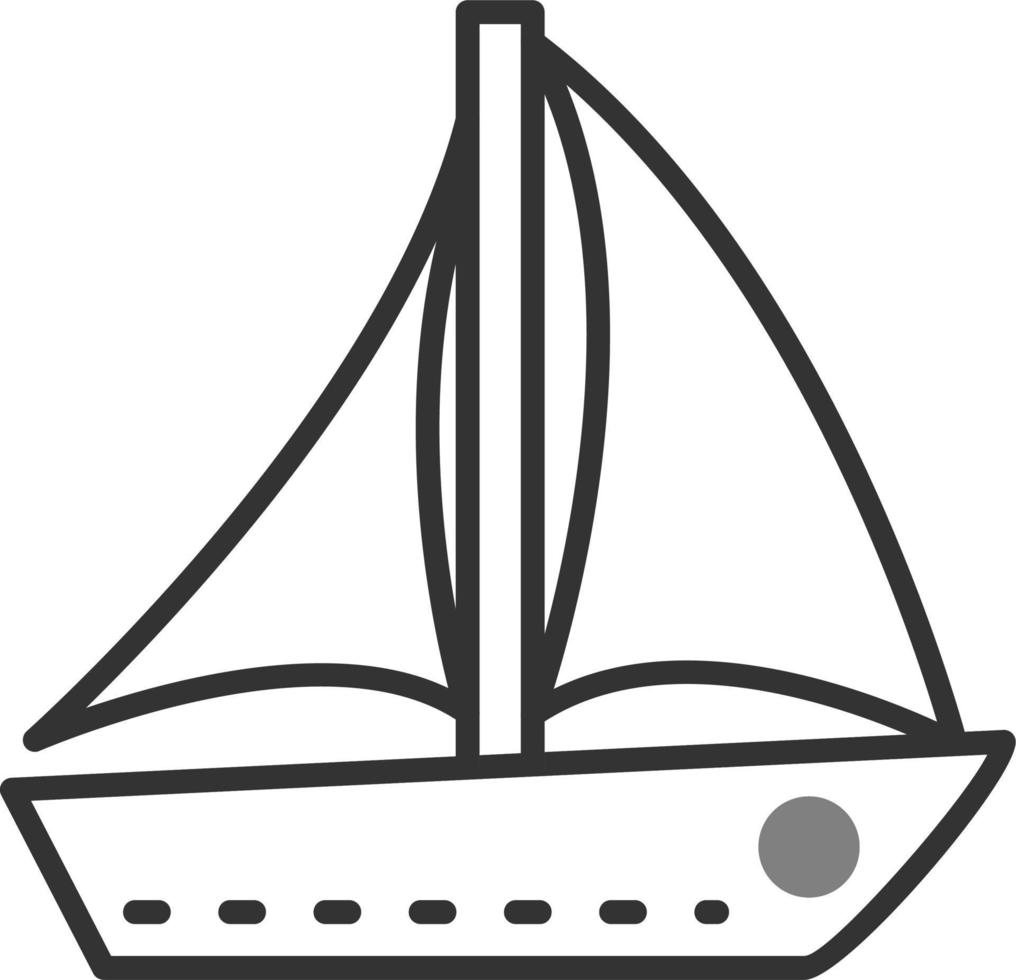 icono de vector de velero