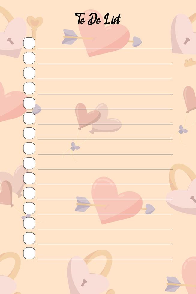 valentine to do vector